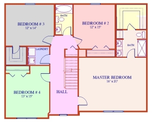 The Montclaire - Optional Upper Level Layout